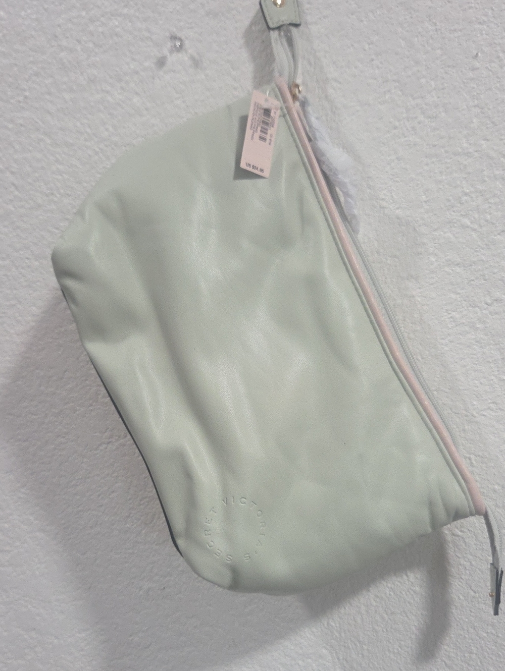 Victoria's Secret Pale Mint Wristlet Cosmetic Pouch